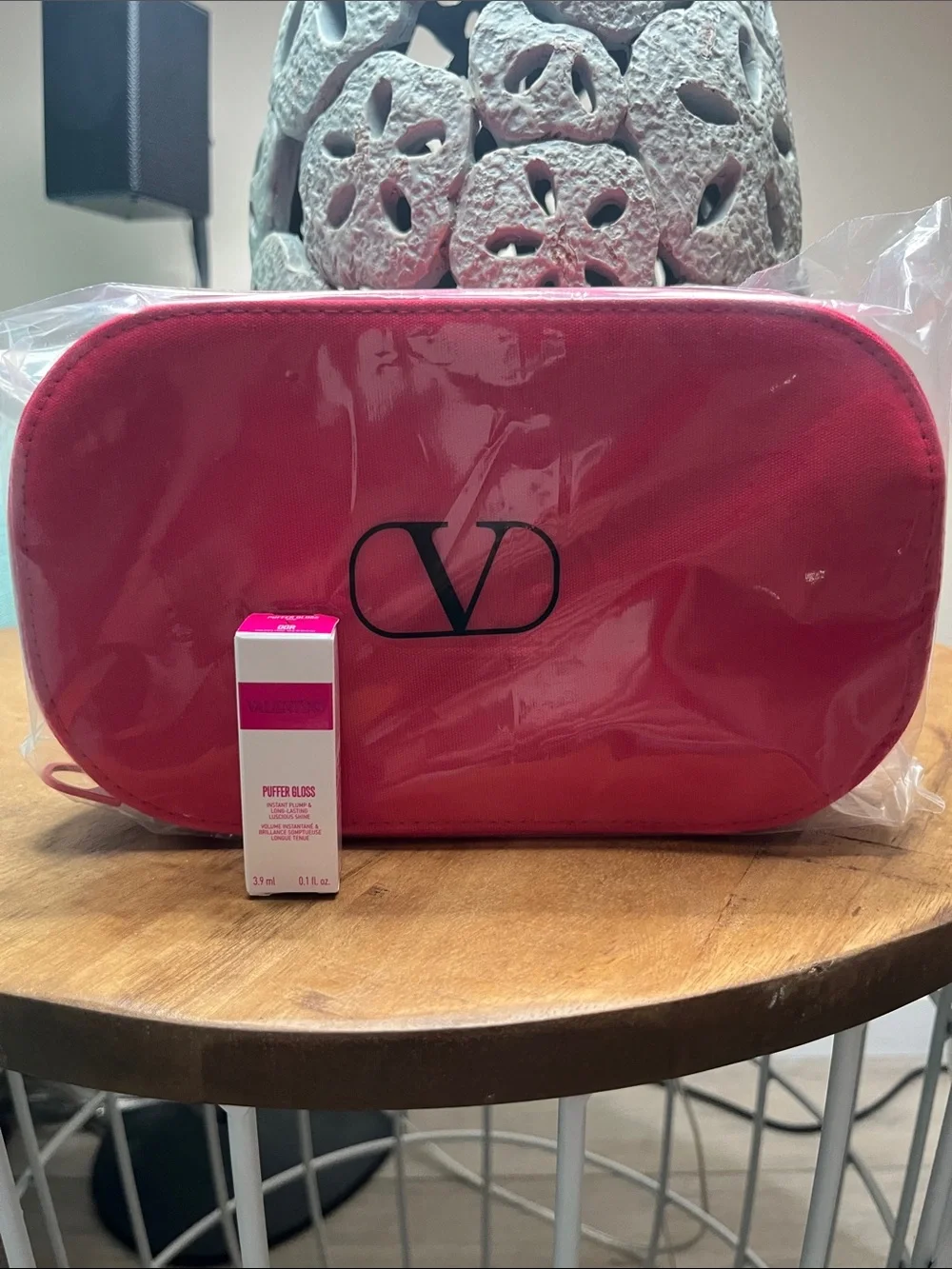✨ Valentino Beauty Red Cosmetic Case & Lip Puffer Deluxe Mini Set ✨